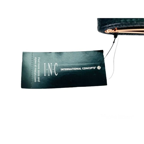 Clutch Purse "Love" Bling INC International Concepts Black Gold 10.25" x 5" NEW - Picture 10 of 11